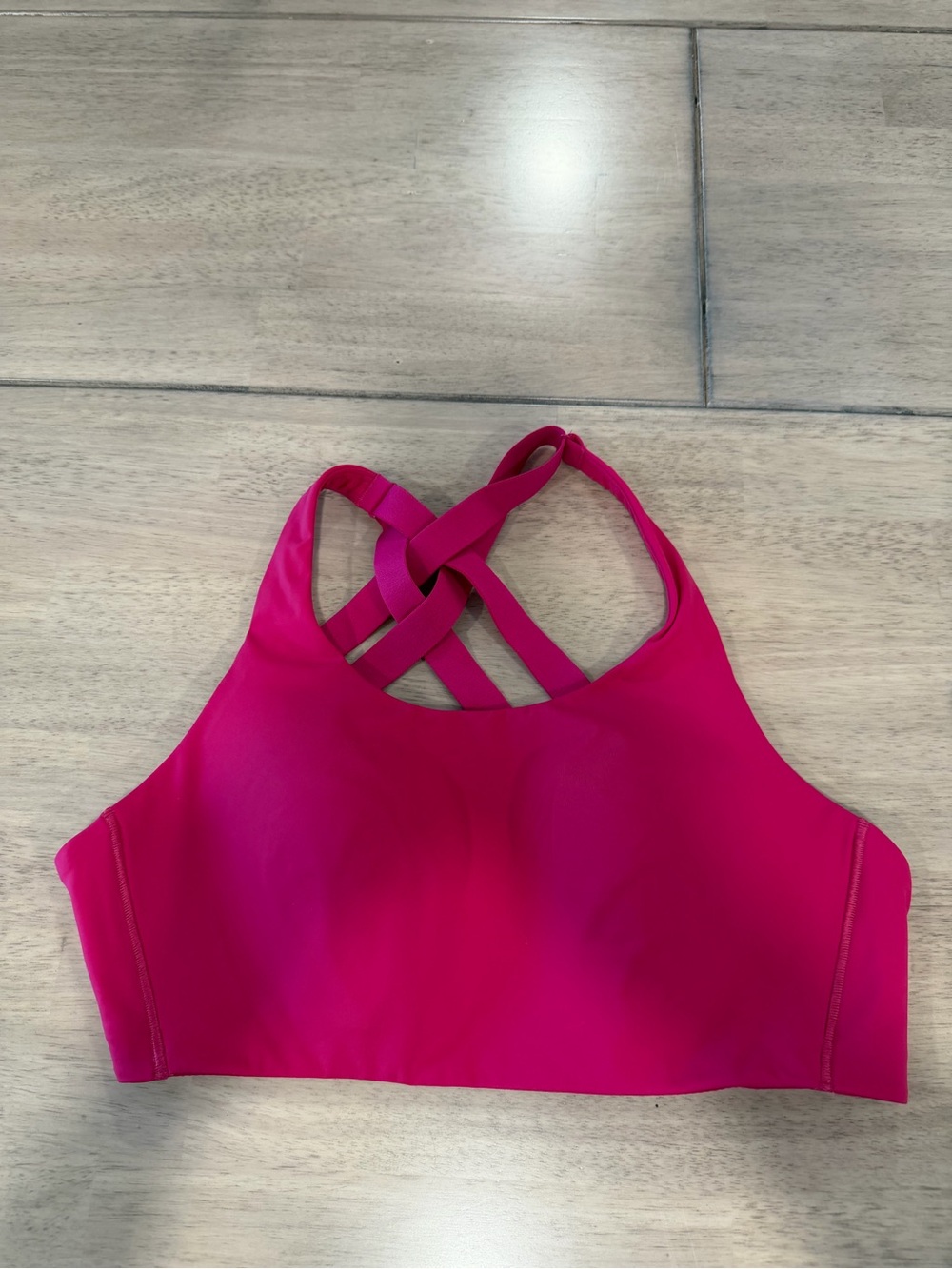 lululemon athletica High-Neck Strappy Sports Bra - Hot Pink